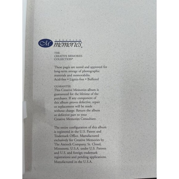 Creative Memories Denim Black Album Scrapbook 12" x 12" Flex Hinge 15 Pages - Picture 7 of 8